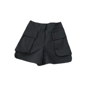 Lululemon high-waisted, relaxed-fit cargo shorts, 4-inch rise, black